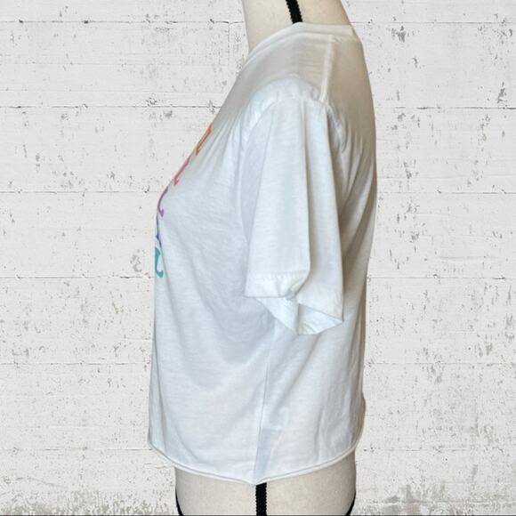 Miken Flow Cropped Grateful Graphic Short Sleeve T Shirt Size Medium - Picture 4 of 10